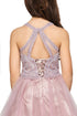 Girls Illusion Halter Neck Sweetheart Beaded Bodice Tulle Flower Girl Junior Bridesmaid Dress, Sizes 4-16 - SophiasStyle.com